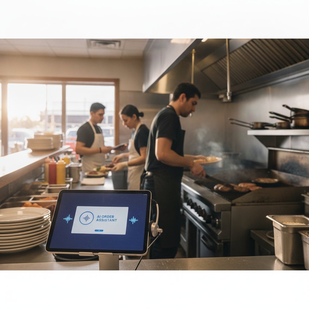 A restaurant employee