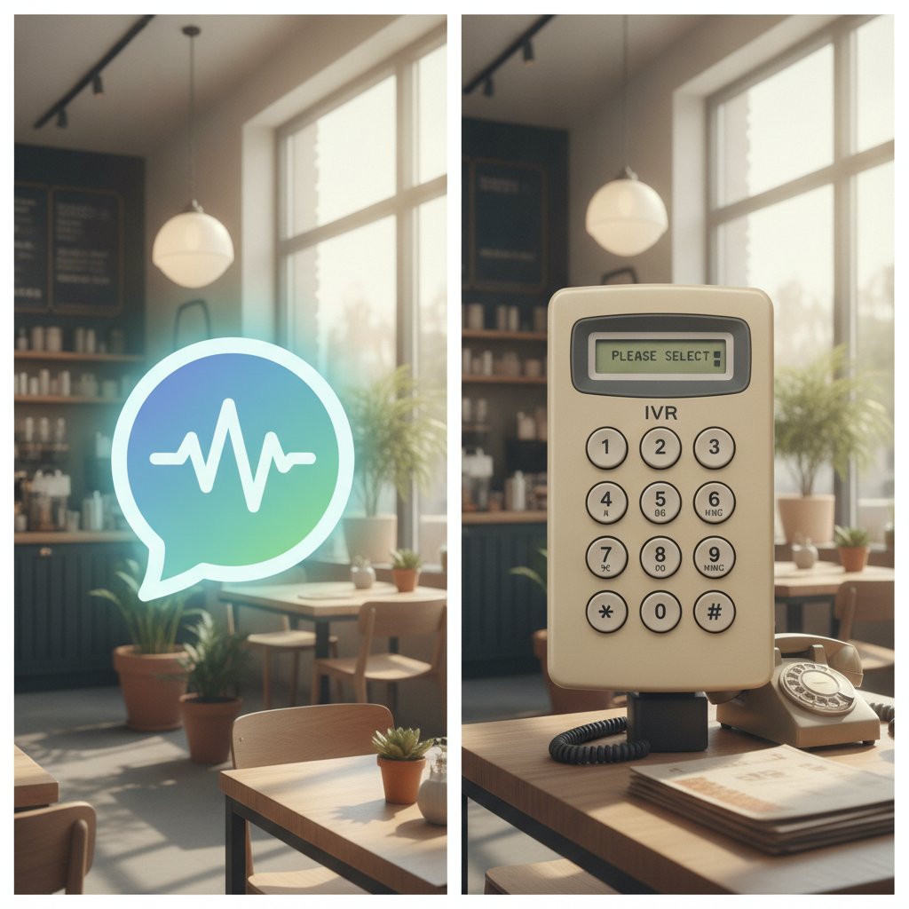 Split — ai phone ordering vs ivr
