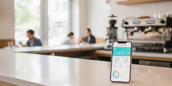 Modern restaurant counter — zero-integration phone bot